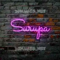 surupa in Pink Neon style - 3D name wallpaper