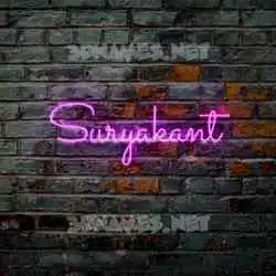 suryakant in Pink Neon style - 3D name wallpaper