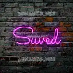 suved in Pink Neon style - 3D name wallpaper