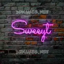 sweeyt in Pink Neon style - 3D name wallpaper