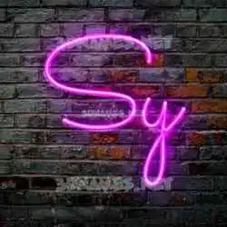 sy in Pink Neon style - 3D name wallpaper