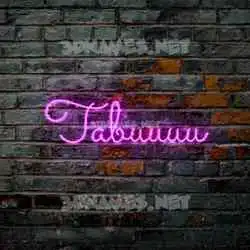 tabuuuu in Pink Neon style - 3D name wallpaper