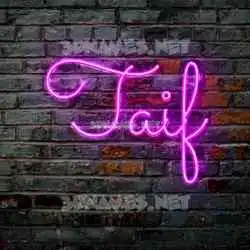 taif in Pink Neon style - 3D name wallpaper