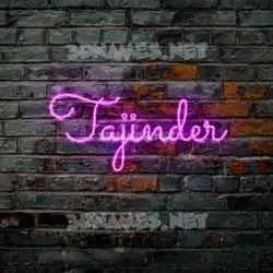 tajinder in Pink Neon style - 3D name wallpaper