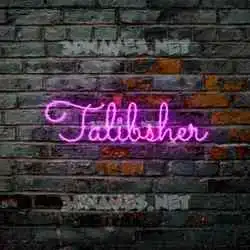 talibsher in Pink Neon style - 3D name wallpaper