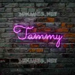 tammy in Pink Neon style - 3D name wallpaper