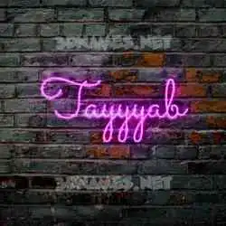 tayyyab in Pink Neon style - 3D name wallpaper