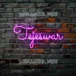 tejeswar in Pink Neon style - 3D name wallpaper