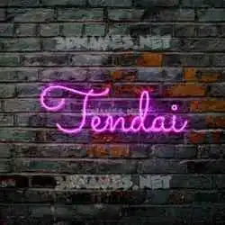 tendai in Pink Neon style - 3D name wallpaper