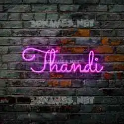 thandi in Pink Neon style - 3D name wallpaper