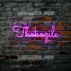 thokozile in Pink Neon style - 3D name wallpaper