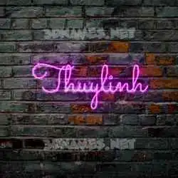 thuylinh in Pink Neon style - 3D name wallpaper