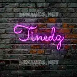 tinedz in Pink Neon style - 3D name wallpaper