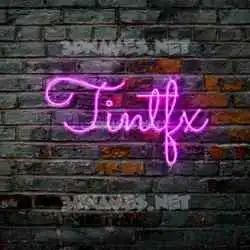 tintfx in Pink Neon style - 3D name wallpaper
