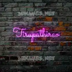 tirupathirao in Pink Neon style - 3D name wallpaper