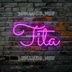 tita in Pink Neon style - 3D name wallpaper