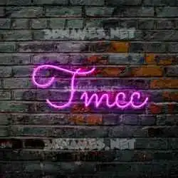 tmcc in Pink Neon style - 3D name wallpaper