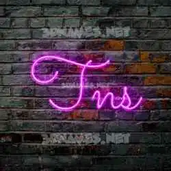 tns in Pink Neon style - 3D name wallpaper