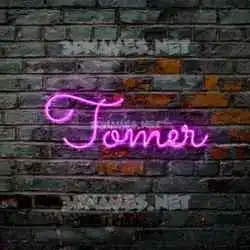 tomer in Pink Neon style - 3D name wallpaper