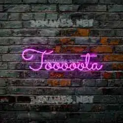 tooooota in Pink Neon style - 3D name wallpaper