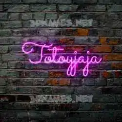 totoyjaja in Pink Neon style - 3D name wallpaper