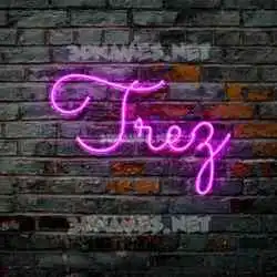 trez in Pink Neon style - 3D name wallpaper