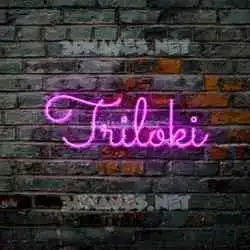 triloki in Pink Neon style - 3D name wallpaper