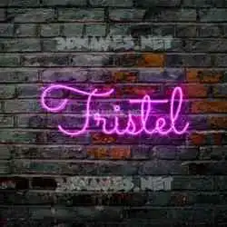 tristel in Pink Neon style - 3D name wallpaper