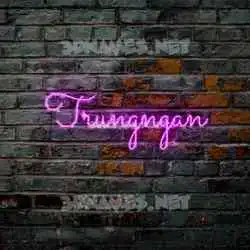 trungngan in Pink Neon style - 3D name wallpaper