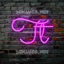 tt in Pink Neon style - 3D name wallpaper