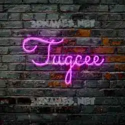 tugcee in Pink Neon style - 3D name wallpaper