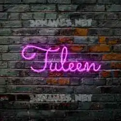 tuleen in Pink Neon style - 3D name wallpaper