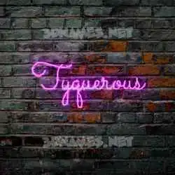 tyquerous in Pink Neon style - 3D name wallpaper