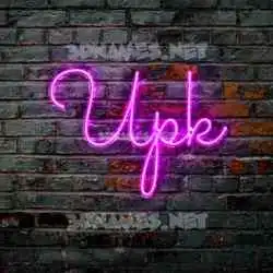 upk in Pink Neon style - 3D name wallpaper