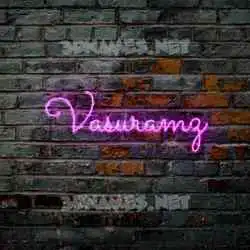 vasuramz in Pink Neon style - 3D name wallpaper