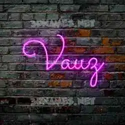 vauz in Pink Neon style - 3D name wallpaper