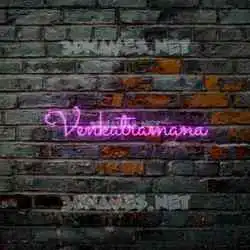 venkatramana in Pink Neon style - 3D name wallpaper