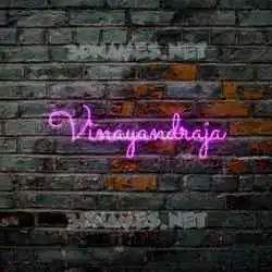 vinayandraja in Pink Neon style - 3D name wallpaper