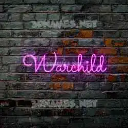 warchild in Pink Neon style - 3D name wallpaper