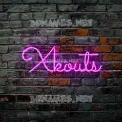 xkouts in Pink Neon style - 3D name wallpaper