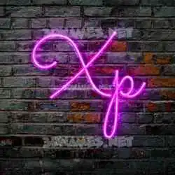 xp in Pink Neon style - 3D name wallpaper