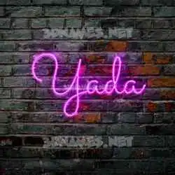 yada in Pink Neon style - 3D name wallpaper