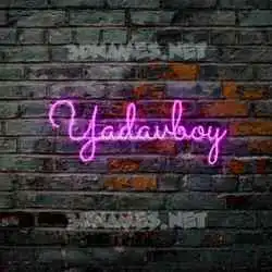 yadavboy in Pink Neon style - 3D name wallpaper