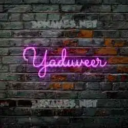 yaduveer in Pink Neon style - 3D name wallpaper