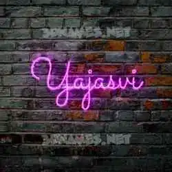 yajasvi in Pink Neon style - 3D name wallpaper