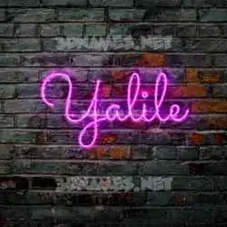 yalile in Pink Neon style - 3D name wallpaper
