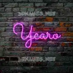ycaro in Pink Neon style - 3D name wallpaper
