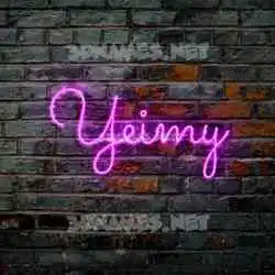 yeimy in Pink Neon style - 3D name wallpaper