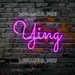 ying in Pink Neon style - 3D name wallpaper