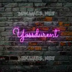 yossdurent in Pink Neon style - 3D name wallpaper